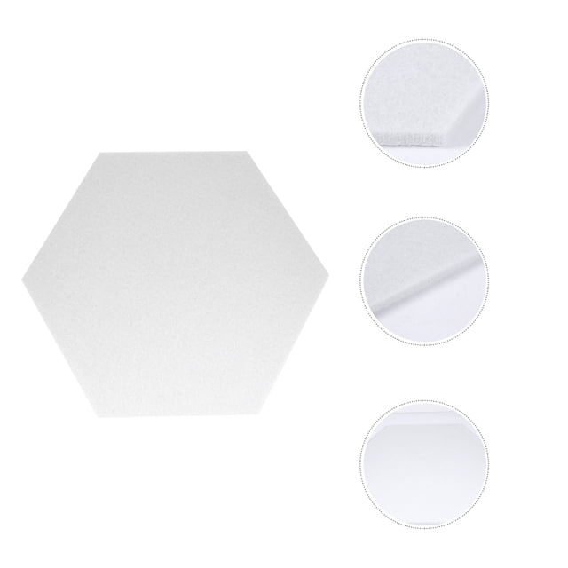 CRAFTHROU 10Pcs Hexagon Wall Panels for Felt Wall and Picture Display Board