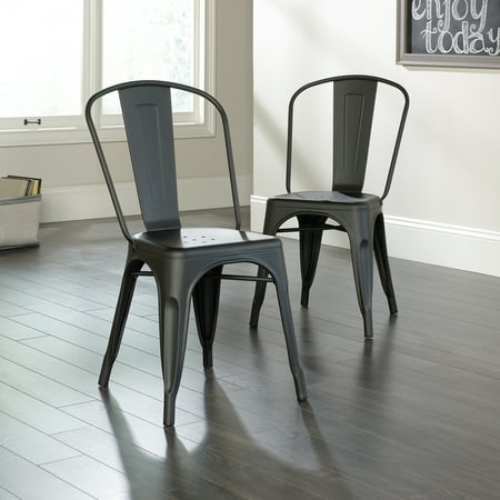 Metal Cafe Dining Chair (Set of 2) - Black - Sauder