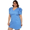 thumbnail image 2 of Vestido de popelina Roman Fashion V 0127 Azul Talla Extra 42, 2 of 6