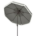 thumbnail image 5 of SAFAVIEH Milan Fringe 9' Market Crank Double Top Umbrella, Grey, 5 of 6