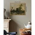 thumbnail image 6 of Drsoum Vintage Landscape Wall Art 11x14in Natural Framed Prints Classic Retro Farmhouse Rustic Decorations for Living Room Kitchen, 6 of 6