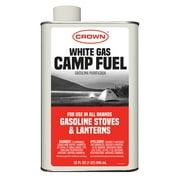 Crown White Gas Camp Fuel, 1 QT for Gasoline Stoves & Lanterns, Rust Inhibitor, Cleaner Burn, Ideal for Camping & Winter Emergencies, Eco Friendly