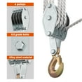 thumbnail image 4 of Rope Pulley Hoist,Crane Heavy Duty Manual Air Conditioner Rope Block Zinc 270° Rotatable Rope Duty Rope Manual Rotatable Rope Block Alloy Handheld Crane Block Zinc Alloy Zinc Alloy Handheld, 4 of 7