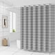 thumbnail image 1 of Bathroom curtain shower curtain gray plaid single curtain without rod width 200*height 200, 1 of 1