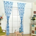 thumbnail image 1 of Floral Pattern Tulle Door Window Curtain Yarn Bedroom Living Room Tulle Modern Sheer Curtain Flocked Luxury Curtains for Bedroom - Yellow,78.74 x 37.40 in, 1 of 7