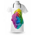 thumbnail image 3 of Vintage Rainbow Apron Romantic Blooming Rose with Colorful Petals Love Flower Valentine's Day, Unisex Kitchen Bib Apron with Adjustable Neck for Cooking Baking Gardening, Multicolor, by Ambesonne, 3 of 3