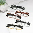 5 Pack Reading Glasses for Men and Women with Spring Hinges Rectangle