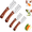 4 Pcs, variant on 3-In-1 Serrated Peeling Knife Premium Vegetable Peeler, Multifunctional Vegetable Serrated Peeler for Kitchen, with Wooden Handle and Bottle Opener