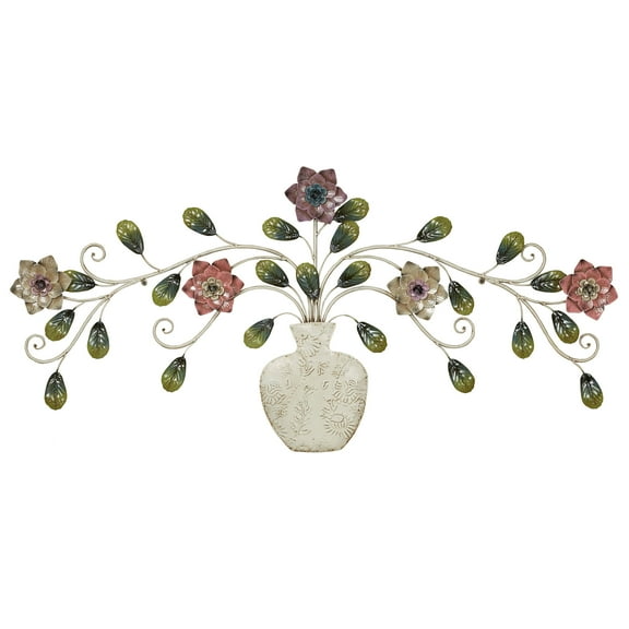 Adelaide Floral Wall Sculpture Multi Pastel 47” x 1” x 22”