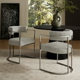 thumbnail image 2 of Side Dining Chair, Silver Brown, Fabric, Metal, Bar Pub Cafe Bistro Dining Kitchen Hospitality Restaurant, Modern Contemporary, HB37856, 2 of 10