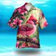 thumbnail image 2 of Camisas Para Hombre Hombres Casual Manga corta Primavera Verano Turndown Neck 3D Impreso Camisas Moda Top Blusa Camisas Ropa de playa (Red, L), 2 of 5