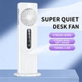thumbnail image 5 of Wzzjkit Tower Fan 12.8 Inch, Portable Air Conditioner with Water Tank, Evaporative Air Cooler Misting Fan, 3 Speeds USB Desk Cooling Fan for Home Office Bedroom, White, 5 of 6