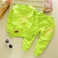 thumbnail image 2 of Byoo Toddler Boys Outfits Letter Print Sweatshirt and Sweatpants Casual Sweatsuit, 2 of 4