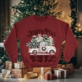 thumbnail image 2 of Retro North Pole Christmas Tree Farm Sweatshirt – Vintage Truck Holiday Graphic, All Sizes & Colors, 2 of 2
