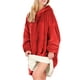 thumbnail image 4 of Sudadera Tipo Hoodie Cobija Unisex Hoodie Shendy Vendy Con Capucha Afelpada Suave Rojo, 4 of 5