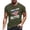 Army Green, variant on Mens Golf Polo Fashion July Print Comfort Breathable Mens Clothing,,3XL