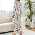 thumbnail image 3 of HPINK-T Womens Pajamas Set Christmas Gnomes Winter Soft Long Sleeve Sleepwear Button Down Nightwear Pj Lounge Sets, 3 of 6