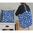 thumbnail image 5 of Soimoi Blue Poly Georgette Fabric Cloud Nature Print Fabric by the Yard 52 Inch Wide, 5 of 5