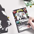 thumbnail image 5 of Watercolor Video Game Party Invites - 20 Set Fill-in Invitations with Envelopes for Boys Game Theme Birthday Party Supplies Double-Sided Printed Invitation Cards, 5 of 7