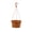 Red, variant on Hanging Plastic Botanical Holder Pot With Hook Water Storing Indoor Outdoor Basket for Flowers Herbs Small Foliage Home Balcony Patio Garden