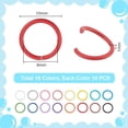 thumbnail image 6 of 240pcs Jump Rings 10mm Open Jump Rings 8 Colors Chainmail Rings Colored Jewelry Connector Rings 18 Gauge Unsoldered O Ring for Bracelets Necklaces Chain Choker DIY Craft Making, 6 of 8