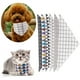 thumbnail image 4 of Greeniant Bufanda de baba para 4 estaciones, plegable, de algodón suave, elegante, reutilizable, ajustable, toalla Triangular para mascotas, para cuello Ropa para mascotas Negro Tipo 2 Greeniant PT003844-05, 4 of 6