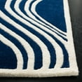 thumbnail image 3 of SAFAVIEH Chatham Shaelyn Geometric Wool Area Rug, Dark Blue/Ivory, 4' x 6', 3 of 10