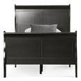 thumbnail image 4 of Furniture of America Toni Transitional Solid Wood Panel Twin Bed in Black, 4 of 19