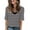 03#black, variant on Summer T-Shirts for Women Fashion Casual Half Sleeve Blouses Solid Color Tops V-neck Loose Short Sleeve T-Shirt Loose Pullover Top