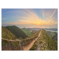 thumbnail image 2 of Hiking Trail and Beautiful Lakes - Contemporary Landscape Canvas Art, 2 of 3