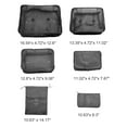 thumbnail image 2 of Unique Bargains 6 Pcs Portable Packing Cube Set for Luggage Black, 2 of 6