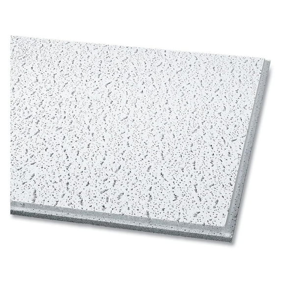 Fissured Ceiling Tiles | Angled Tegular (0.94") | 24" X 24" X 0.63" | White | 16/Carton | 1 Carton of: 1