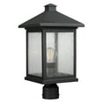 thumbnail image 2 of Z-Lite Portland 1 Light Post Mount Light in Black, 2 of 2