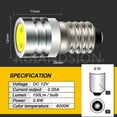 thumbnail image 5 of Ruiandsion E10 LED Flashlight Spare Bulb COB DC 12V White ,Replacemen Bulb for Torch Light 10-Pack, 5 of 7