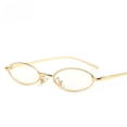 thumbnail image 2 of Gafas de sol de metal Gafas de sol ovaladas Gafas de sol de océano con montura pequeña Gafas personalizadas para hombres y mujeres, 2 of 5