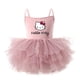 thumbnail image 3 of Vestido sin mangas de verano para niñas, de Anime Kawaii, Hello Kitty, Kuromi, My Melody, de Sanrios, princesa, ballet, falda de malla brillante y esponjosa, 3 of 5