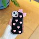 thumbnail image 2 of For iPhone 15 Silicone Case Cute Love Bow Design Shockproof Phone Back Cover, 2 of 5