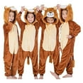 thumbnail image 4 of Unisex Kids Boys Girls Pajamas Animal One Piece Costume Cosplay Sleepwear, 4 of 5