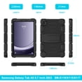 thumbnail image 5 of XYX Case for Samsung Galaxy Tab A9 8.7 inch (SM-X110/SM-X115), Dual Layer Slim Heavy Shockproof Rugged Protective Cover Case with Kickstand (Black), 5 of 7