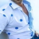 thumbnail image 2 of Camisa Casual de Solapa Con Costuras de Lunares A La Moda Para Hombre Odeerbi ODB-6, 2 of 9