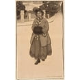 thumbnail image 2 of Jessie Willcox Smith 16x24 Black Ornate Framed Double Matted Museum Art Print Titled: Young Girl with Muff, 2 of 5