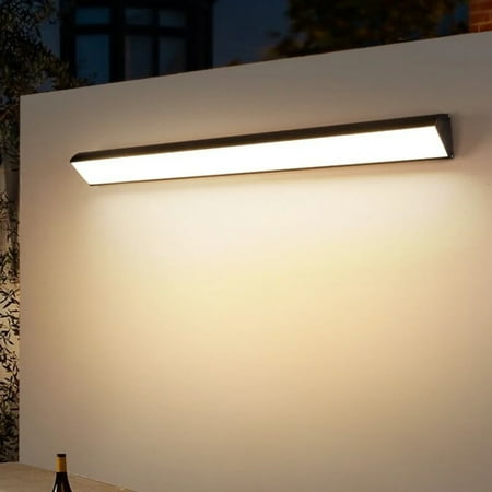 

LCACAJZ Minimalist Long Strip Wall Lamp Outdoor Wall Washing Lamp Villa Courtyard Gate Lamp Outdoor Waterproof Exterior Wall Lights