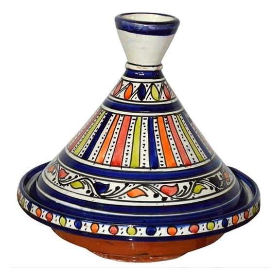 Bxrc Serving Tagine Moroccan Handmade Ceramic Red 10 Inch