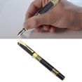 thumbnail image 4 of Stylo Plume, Stylo de Bureau à Pointe Fine Style Rétro Portable en Acier Inoxydable pour Amis, 4 of 7
