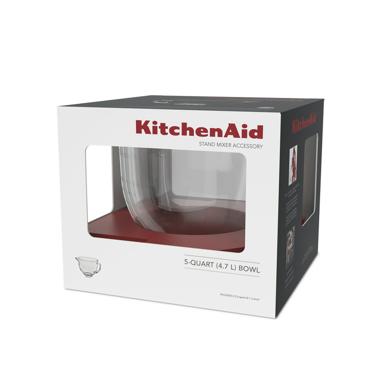 KitchenAid® 5 Quart Tilt-Head Glass Bowl with Measurement Markings