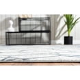 thumbnail image 7 of Abani Nova 4'W x 6'D NOV120B Blue Distressed Geometric Area Rug, 7 of 7
