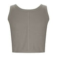 thumbnail image 5 of Tank Tops for Women Plus Size Sleeveless Round Neck Loose Tank Gray L, 5 of 6
