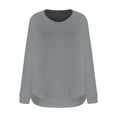 thumbnail image 6 of GuangCheng Womens Oversized Waffle Knit Sweatshirts Casual Long Sleeve Crewneck Pullover Tops, 6 of 8
