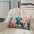 thumbnail image 5 of Salouo Cute Animal Party Print Print Pillow Case Cover,Wrinkle-Free Bed Pillow Cover Pack of 1 Home Decor Fade-Resistant and Stain-Resistant ,Pillows Not Included -16"x24", 5 of 8