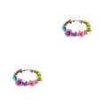 thumbnail image 3 of Sonducket Diadema de hojas de flores ajustable, accesorios nupciales elegantes para el cabello para mujer, hecha a mano, guirnalda exquisita tipo Tipo 7 2Conjunto, 3 of 6